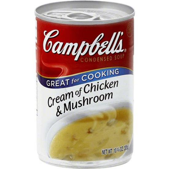Picture of Campbell/'s Condensed Soup Cream Of Chicken & Mushroom 10.75 Oz