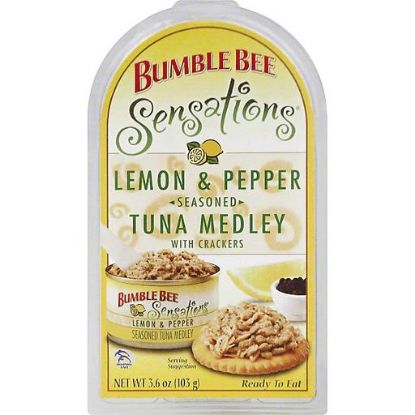Picture of Bumble Bee Sensations Lemon & Pepper Tuna Medley With Crackers 3 Oz
