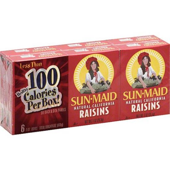 Picture of Sun Maid Natural California Raisins 6 Pk