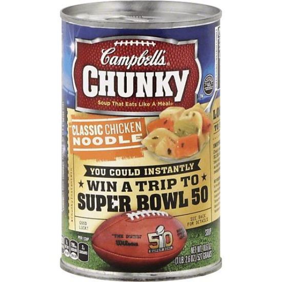 Picture of Campbell/'s Chunky Classic Chicken Noodle Soup 18.6 Oz
