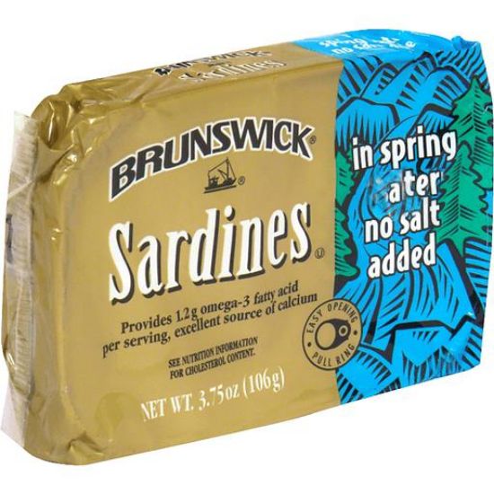 Picture of Brunswick Sardines In Spring Water No Salt Added 3.75 Oz