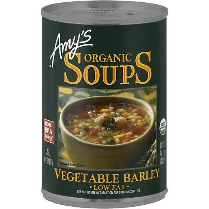 Picture of Amy/'s Organic Low Fat Vegetable Barley Soup 14.5 Oz