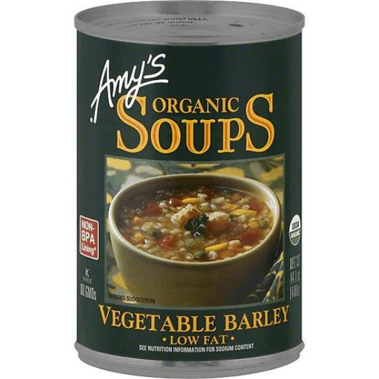 Picture of Amy/'s Organic Low Fat Vegetable Barley Soup 14.5 Oz