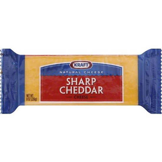 Picture of Kraft Natural Cheese Sharp Cheddar 8 Oz