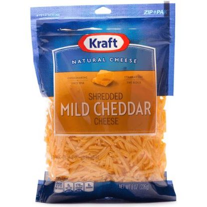 Picture of Kraft Shredded Cheese Mild Cheddar 8 Oz