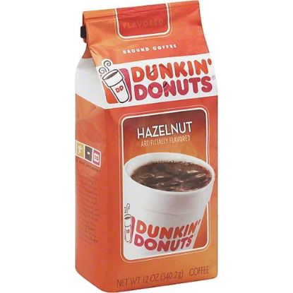 Picture of Dunkin Donuts Coffee Ground Hazelnut 12 Oz