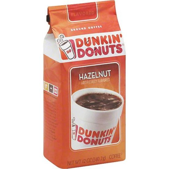 Picture of Dunkin Donuts Coffee Ground Hazelnut 12 Oz