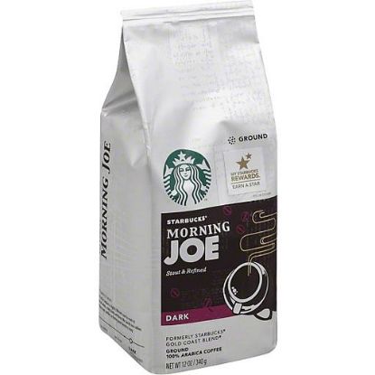 Picture of Starbucks Coffee 100% Arabica Ground Dark Morning Joe 12 Oz