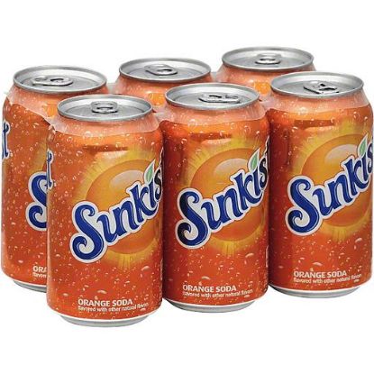 Picture of Sunkist Orange Soda Cans 6 Pk