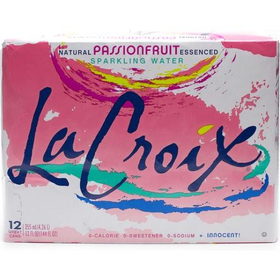Picture of Lacroix Sparkling Water Passion Fruit 12 Oz