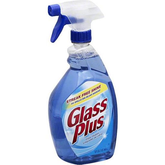 Picture of Glass Plus Glass Cleaner Ammonia Free Spring Waterfall Scent 32 Oz