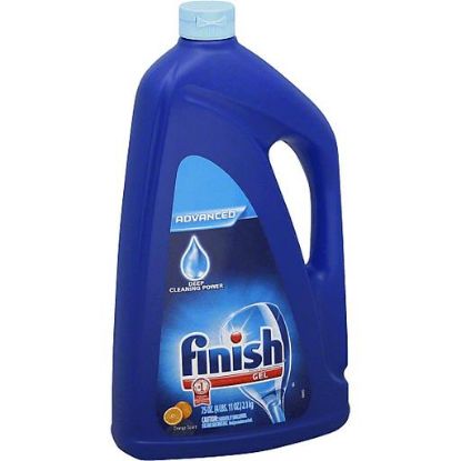Picture of Finish Orange Scent Gel Automatic Dishwasher Detergent Squeeze Bottle 75 Oz