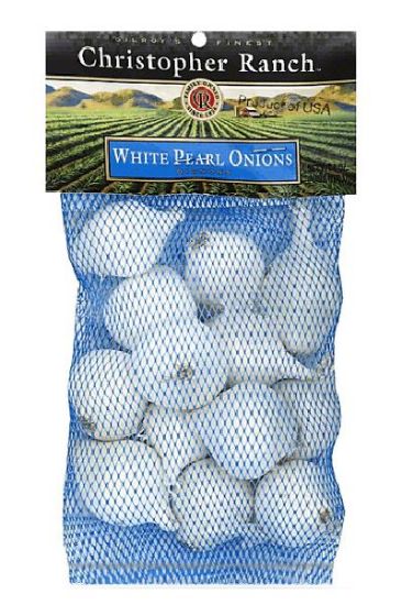 Picture of Christopher Ranch 100 % Pearl Onions White 8 Oz