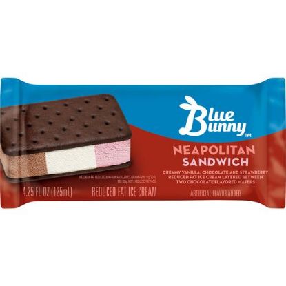 Picture of Blue Bunny Neapolitan Ice Cream Sandwich 4.25 Oz
