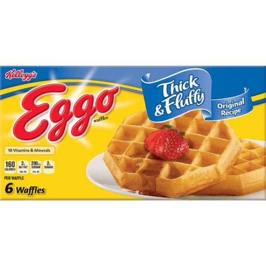 Picture of Eggo Thick & Fluffy Waffles Original Recipe 12.6 Oz