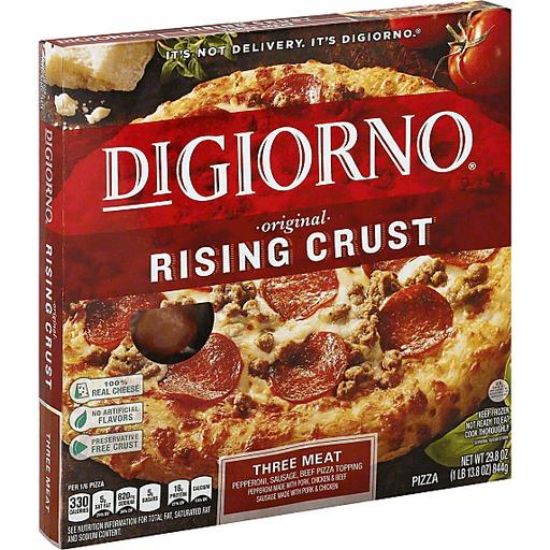 Picture of Digiorno Pizza Original Rising Crust Three Meat 27.01 Oz