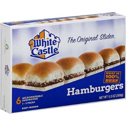 Picture of White Castle Sliders Hamburgers The Original Slider 6 Count