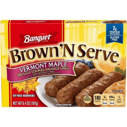 Picture of Banquet Brown N Serve Sausage Links Maple 6.4 Oz
