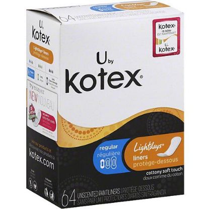 Picture of Kotex Lightdays Liners Regular - 64 Ct 64 Count