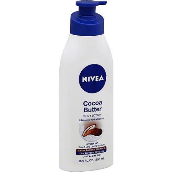 Picture of Nivea Cocoa Butter Body Lotion With Vitamin E 16.9 Fz