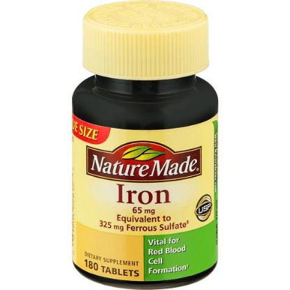 Picture of Nature Made Iron 65 Mg Tablets 180 Ct