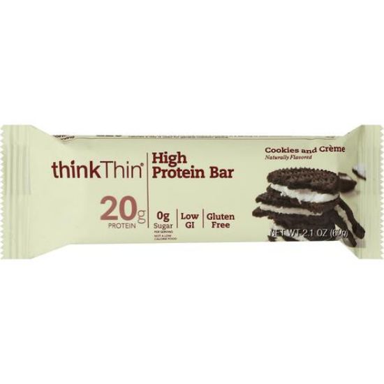 Picture of Thinkthin High Protein Bar Cookies And Creme 2.1 Oz