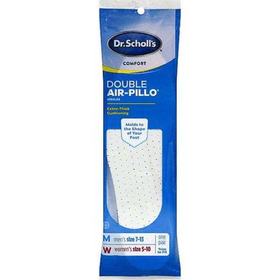 Picture of Dr. Scholl/'s Insoles Double Air-pillo Size 7-13 Men/'s Size 5-10 Women/'s 1 Ct