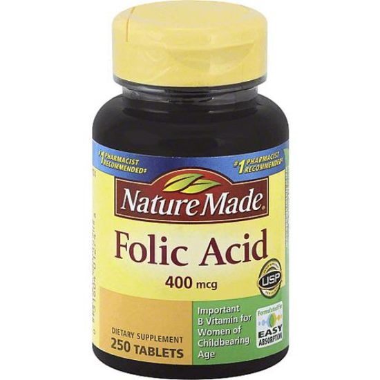 Picture of Nature Made Folic Acid 250 Ct