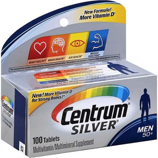 Picture of Centrum Silver Multivitamin/multimineral Supplement Men 50+ Tablets 100 Ct
