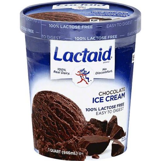 Picture of Lactaid Ice Cream 100% Lactose Free Chocolate 32 Oz