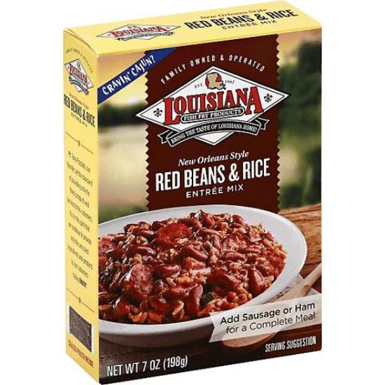 Picture of Louisiana Fish Fry Products New Orleans Style Red Beans & Rice Entree Mix 7 Oz