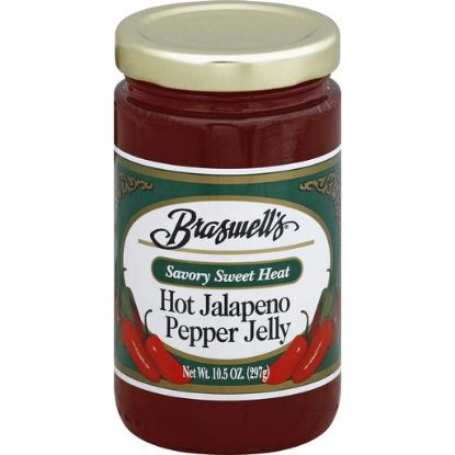 Picture of Braswell/'s Savory Sweet Heat Hot Jalapeno Pepper Jelly 10.5 Oz