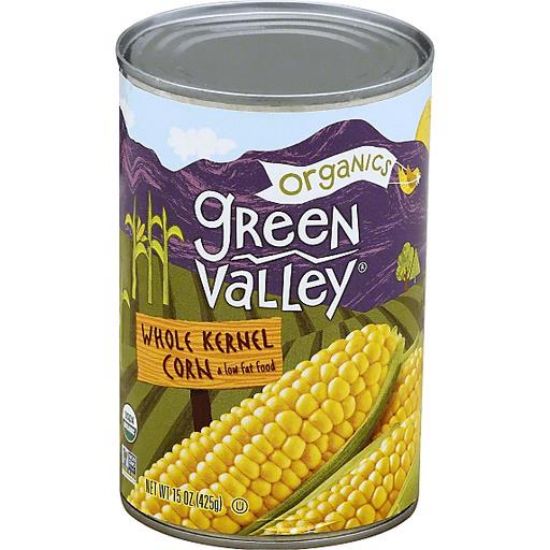 Picture of Green Valley Organics Corn Whole Kernel 15 Oz