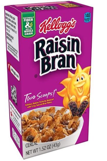 Picture of Kellogg/'s Raisin Bran Cereal 1.52 Oz