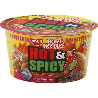 Picture of Nissin Bowl Noodles Hot & Spicy With Shrimp 3.27 Oz