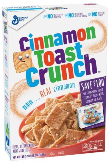 Picture of General Mills Cinnamon Toast Crunch Cereal 16.8 Oz