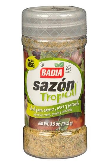 Picture of Badia Sazon Tropical With Coriander & Annatto 3.5 Oz