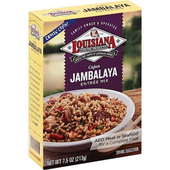 Picture of Louisiana Fish Fry Products Cajun Jambalaya Entree Mix 7.5 Oz