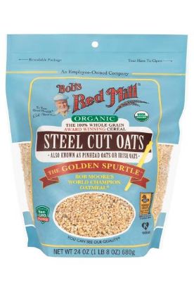 Picture of Bob/'s Red Mill Oats Organic Steel Cuts 24 Oz