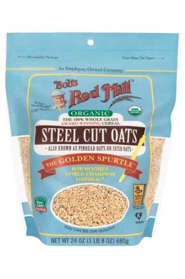 Picture of Bob/'s Red Mill Oats Organic Steel Cuts 24 Oz