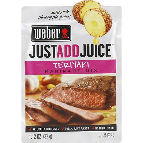 Picture of Weber Just Add Juice Marinade Mix Teriyaki 1.12 Oz