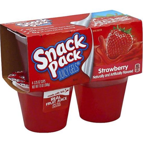 Picture of Snack Pack Juicy Gels Strawberry 13 Oz