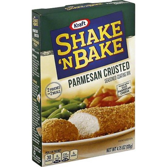 Picture of Kraft Shake N Bake Parmesan Crusted Seasoned Coating Mix 4.75 Oz