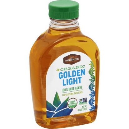 Picture of Madhava Organic Golden Light Blue Agave Sweetener 23.5 Oz