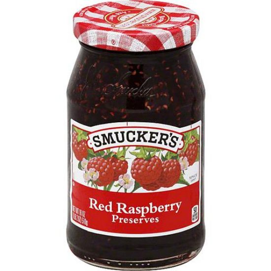 Picture of Smuckers Preserves Red Raspberry 18 Oz