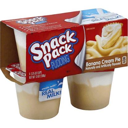 Picture of Snack Pack Pudding Banana Cream Pie 4ct 15.5 Oz