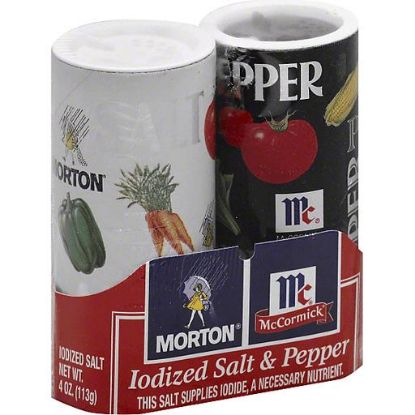 Picture of Morton Salt & Pepper Iodized 5.13 Oz