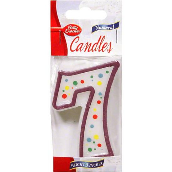 Picture of Betty Crocker Candle Birthday Numeral 0 1 Ct
