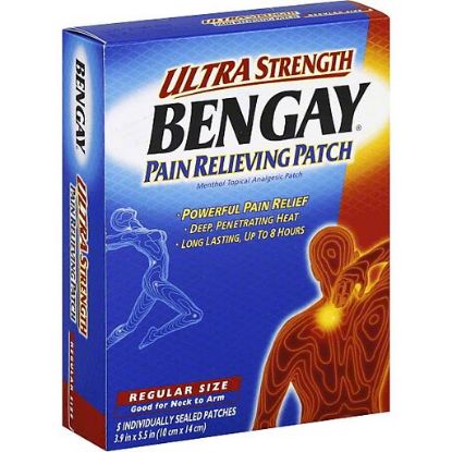 Picture of Bengay Pain Relieving Patch Regular Strength 5 Ct