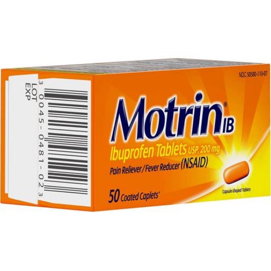 Picture of Motrin Adult Internal Analgesics Tablets 50 Ct